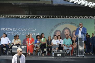 Rio de Janeiro (RJ), 10/03/2023 –  O presidente nacional da Cufa, Preto Zezé durante lançamento do programa Mulheres de Favela, no Complexo da Penha, na zona norte da capital fluminense. Foto: Tomaz Silva/Agência Brasil