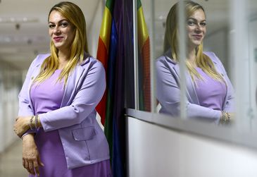 A Secretária Nacional LGBTQIA+ do Ministério dos Direitos Humanos, Symmy Larrat.