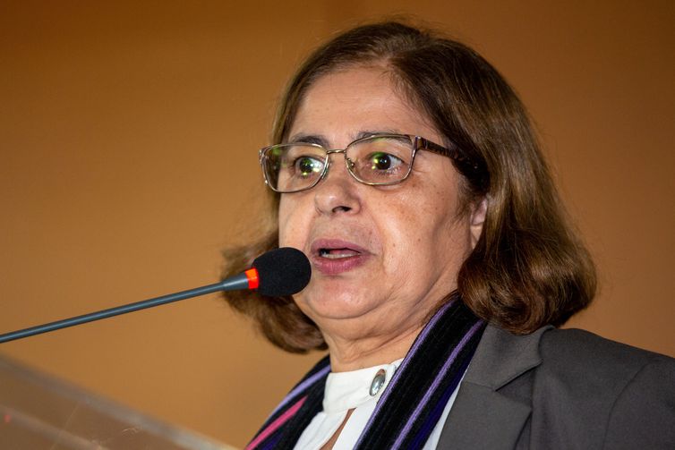 Brasília - 30/05/2023 A ministra das Mulheres, Cida Gonçalves, participa  abertura oficial das atividades do Conselho Nacional dos Direitos da Mulher (CNDM). Foto: Fabio Rodrigues-Pozzebom/ Agência Brasil