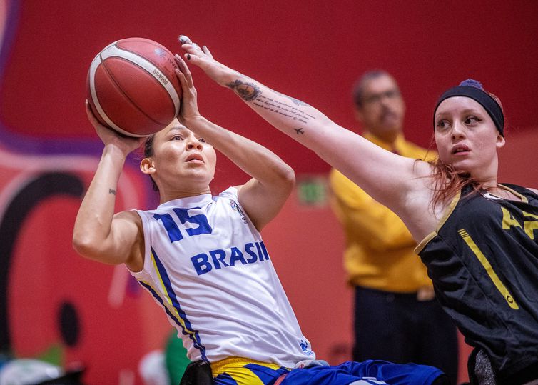 Vileide - BRASIL x ARGENTINA - Disputa do Bronze feminino durante a America's Cup de Basquete em Cadeira de Rodas no CT Paralímpico