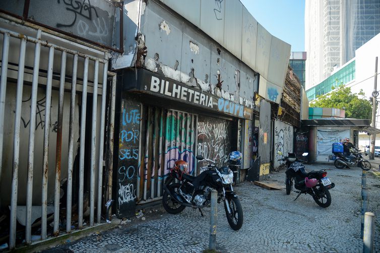 Rio de Janeiro (RJ), 07/06/2023 – Fachada da antiga casa de espetáculos Canecão, na Urca, zona sul da capital fluminense. Foto: Tomaz Silva/Agência Brasil