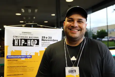 Brasília (DF), 17/10/2024 - MC Nenzin participa do Seminário Internacional Construção Nacional do Hip Hop. Foto: Wilson Dias/Agência Brasil